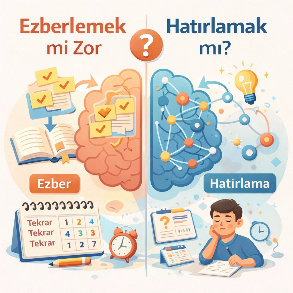 Ezberlemek mi Zor, Hatırlamak mı? (Adım Adım Öğrenme Rehberi)